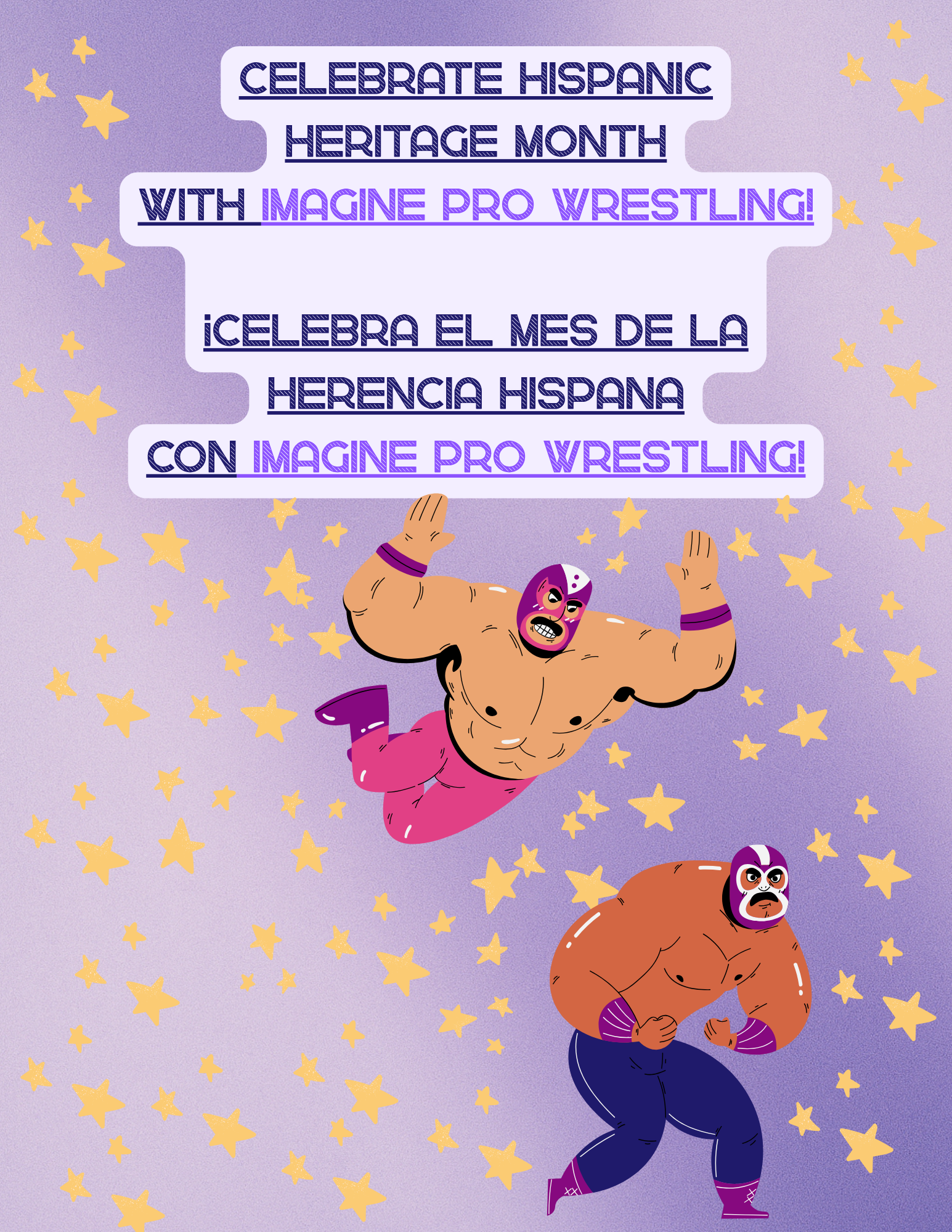 Imagine Pro Wrestling @Veteran's Hall October 3rd, 1pm-3pm